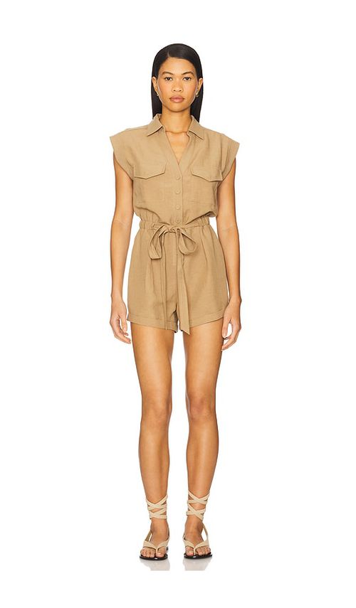HEARTLOOM Morgana Romper in Tan.  XS. Also in L