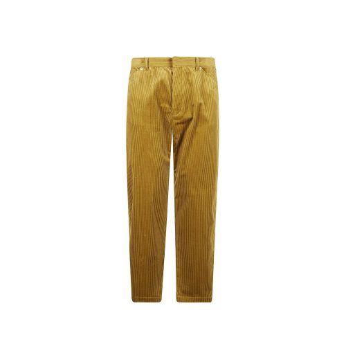Corduroy Cotton Trousers — Gold