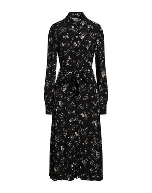 Woman Midi dress Black Size L Viscose