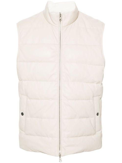 Reversible padded gilet - Neutrals