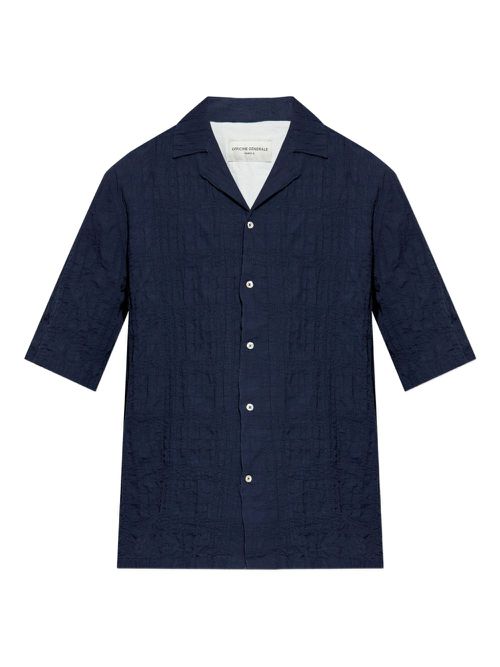 Officine Generale cotton shirt - Blue