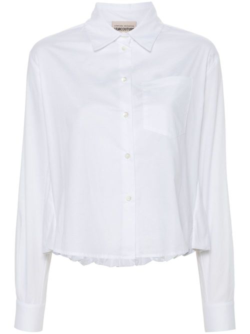 Semicouture 여성 puffball-hem shirt - White Y4WK10