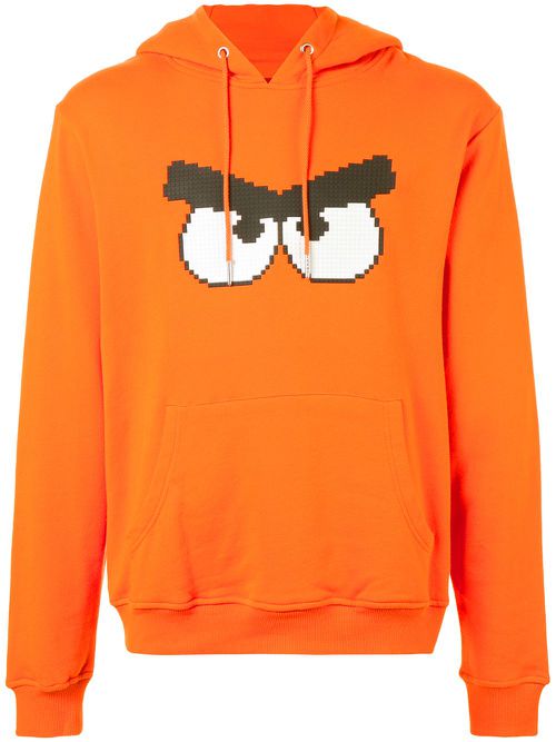 Angry print hoodie - Yellow