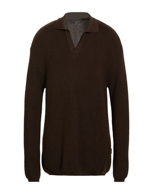 Hevò Man Sweater Dark brown Size L Virgin Wool, Acrylic