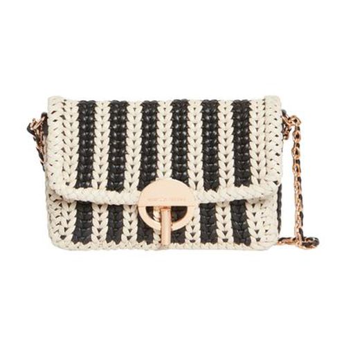 Moon small woven leather bag