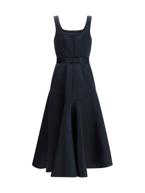 Satin Dress — Blue
