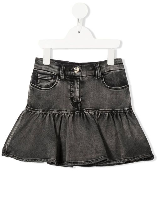 X Disney ruffled denim skirt - Grey