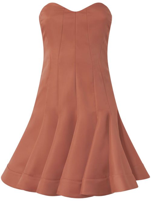 PINKO godet mini dress - Brown