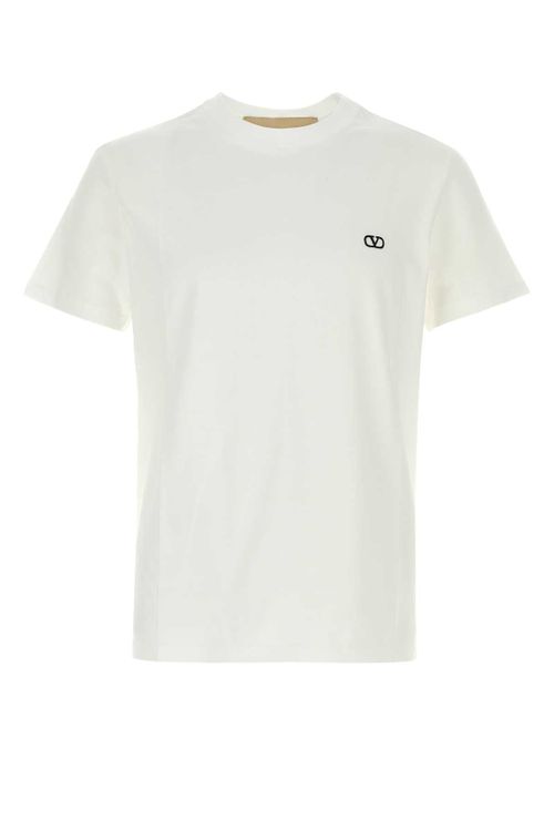 Logo-Embroidered Cotton T-Shirt — White