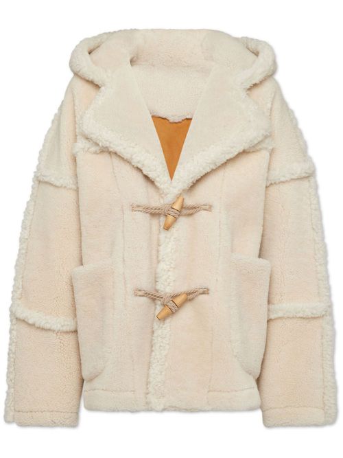 Hooded long-sleeve jacket - Neutrals