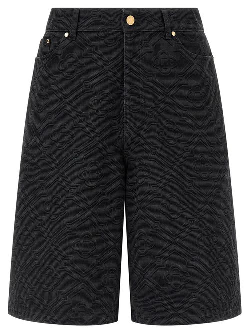 Laser Monogram Denim Bermuda And Short Black