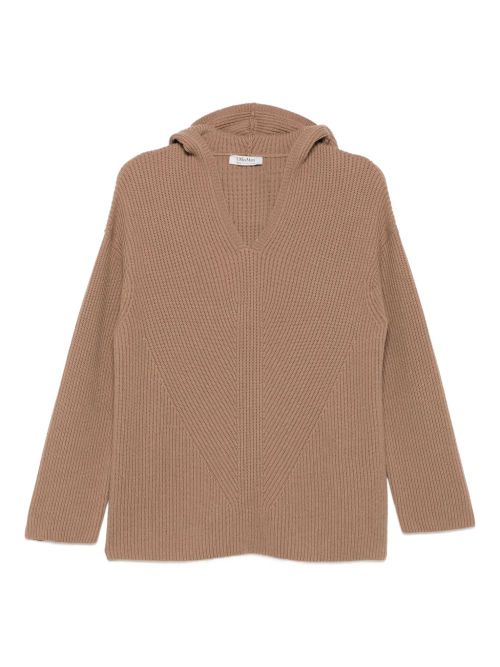 A-Line V-Neck Wool Sweatshirt - Size M