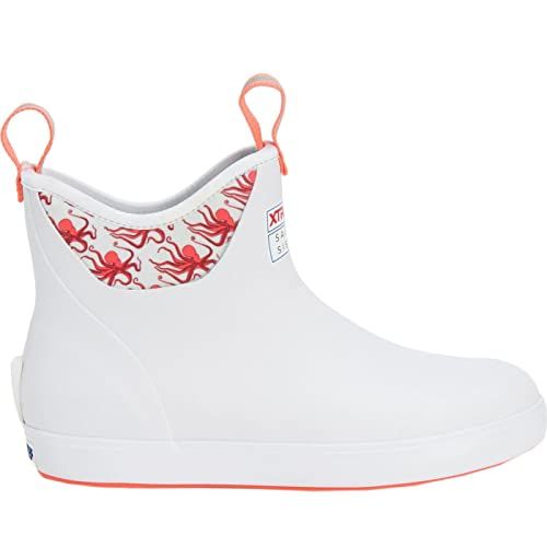 XTRATUF Women's Salmon Sisters 6 in Ankle Deck Boot, White