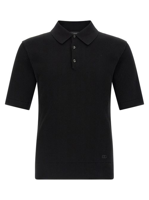 Micro-ribbed Polo Shirt