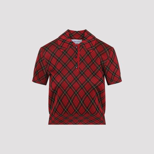 Checked Short-Sleeve Polo Shirt