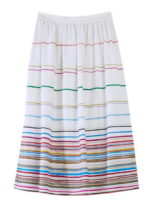 Long Multistripe Skirt Ps