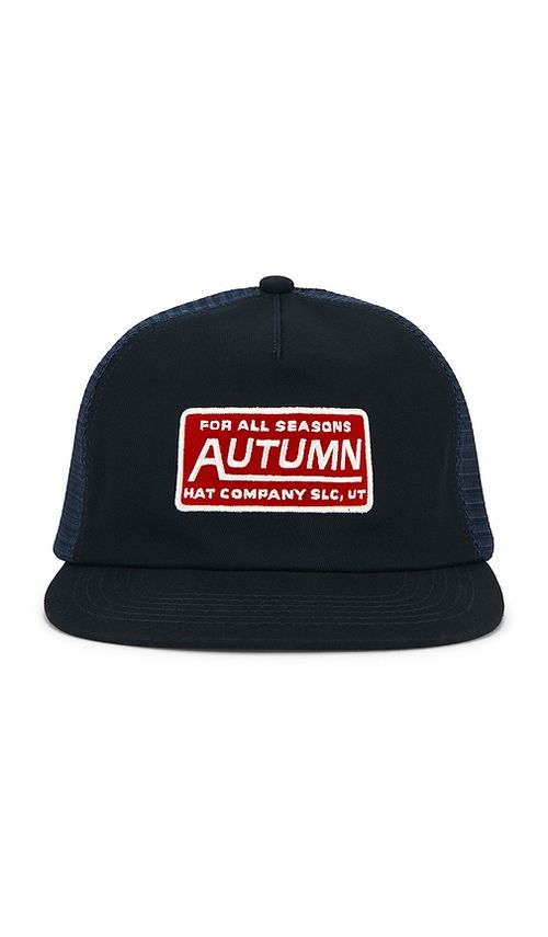 Autumn Headwear Trucker Cap Strapback Cap in Navy