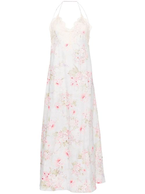Halliday floral-print maxi dress - Blue