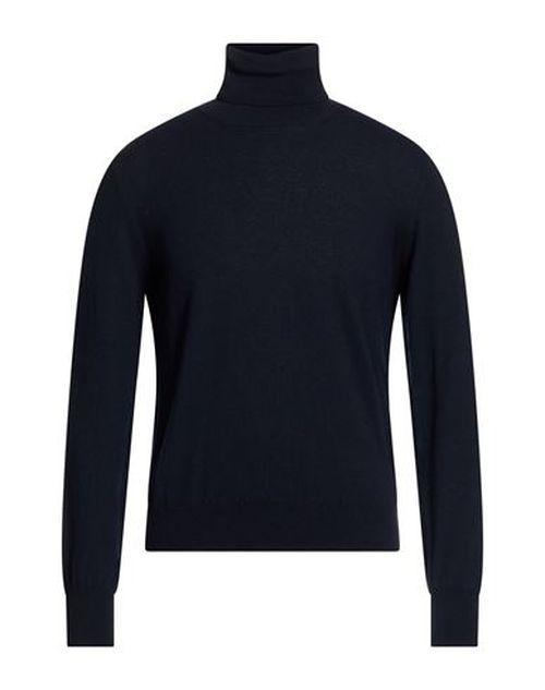 Man Turtleneck Midnight blue Size S Merino Wool, Cashmere