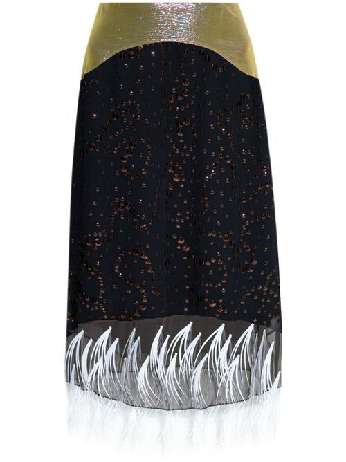 Embellished midi skirt - Pink