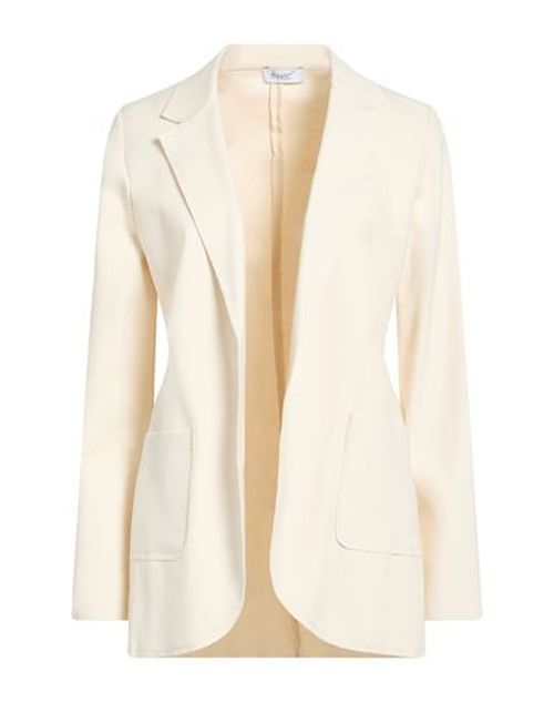 Woman Blazer Beige Size 12 Viscose, Polyamide, Elastane