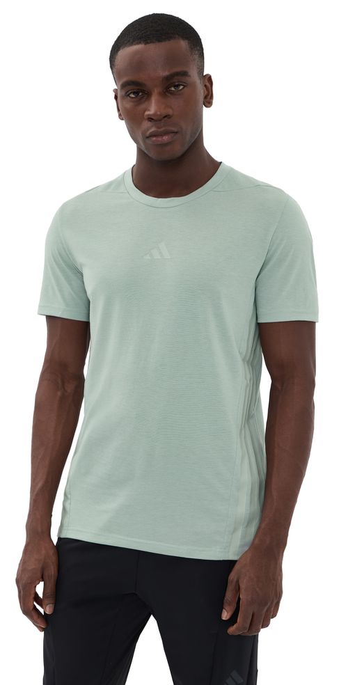 Designed For Training 3 Stripe Workout Tee Wonder Sage