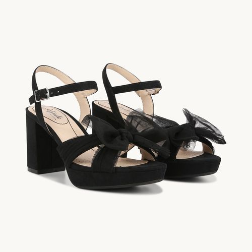Stride Shoes Last Dance Dress Sandal Black Fabric