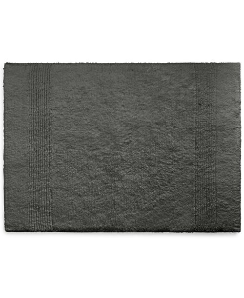 "Sanders Cotton Bath Rug, 21"" x 34"" - Charcoal"