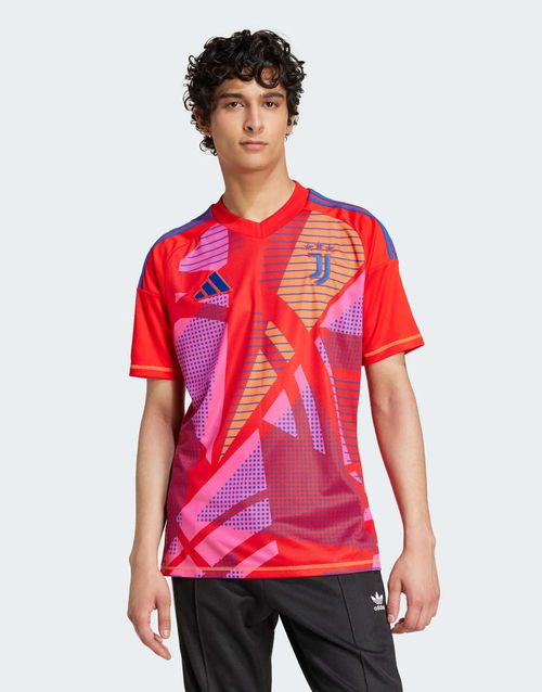 Adidas performance Juventus 24/25 short sleeve goalkeeper jersey in red / royal blue