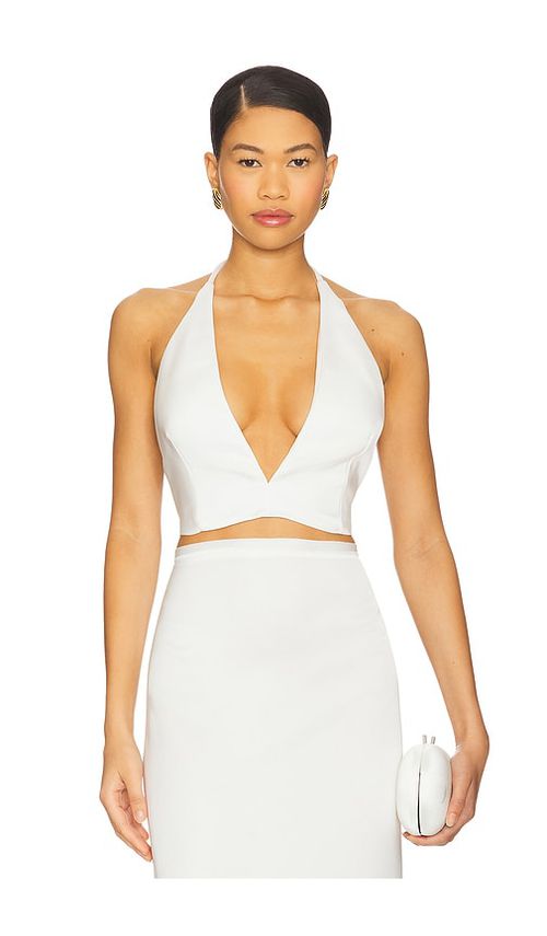 Milkwhite x REVOLVE Top With V Neckline en White.  XS. Also en