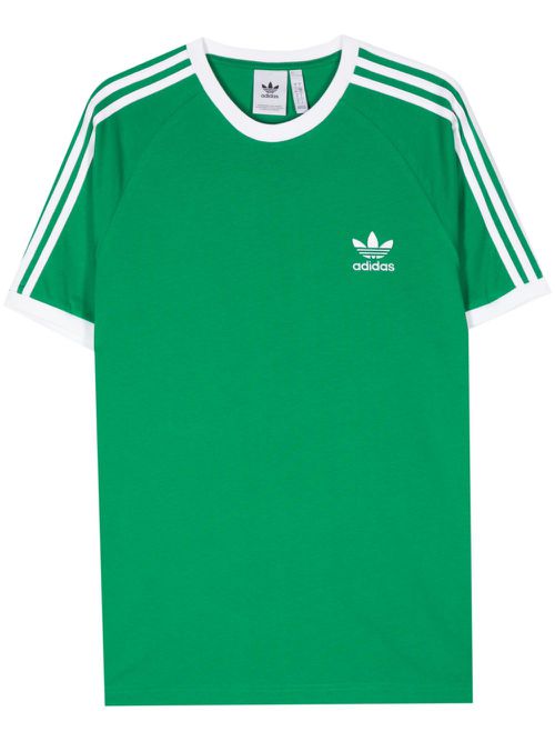 Embossed-logo cotton T-shirt - Green