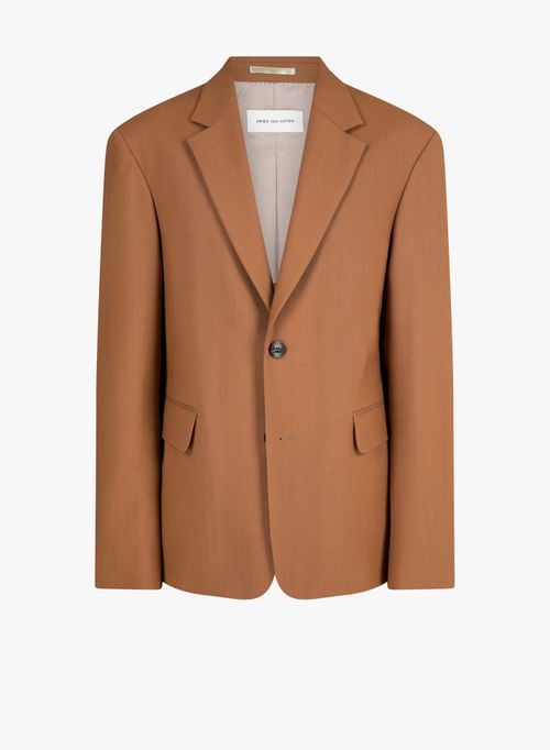 Virgin Wool Blazer — Brown