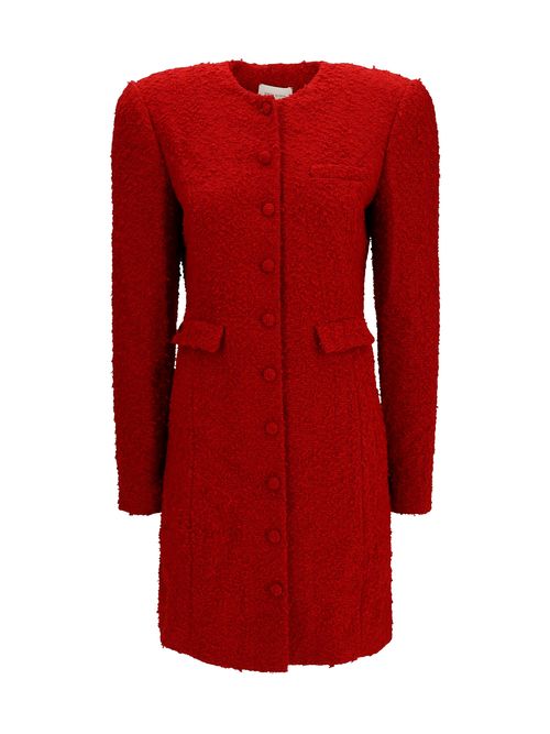 Bouclé Dress — Red