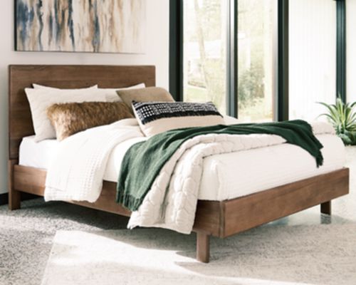 Isanti King Panel Bed, Light Brown