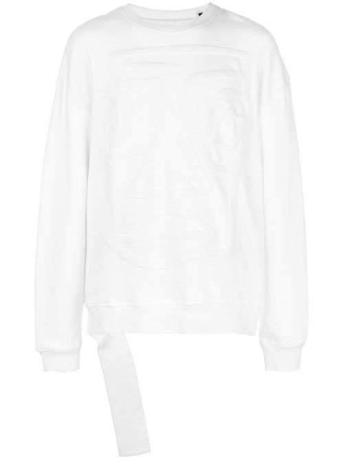 NYC Destructed sweatshirt - White