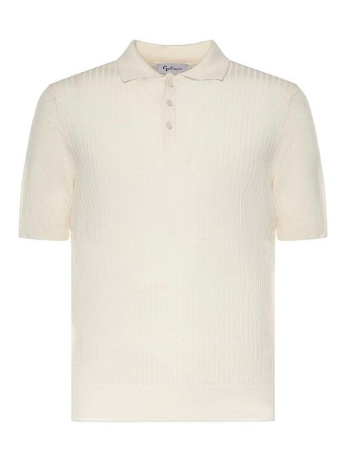 Ribbed Cotton Polo Shirt