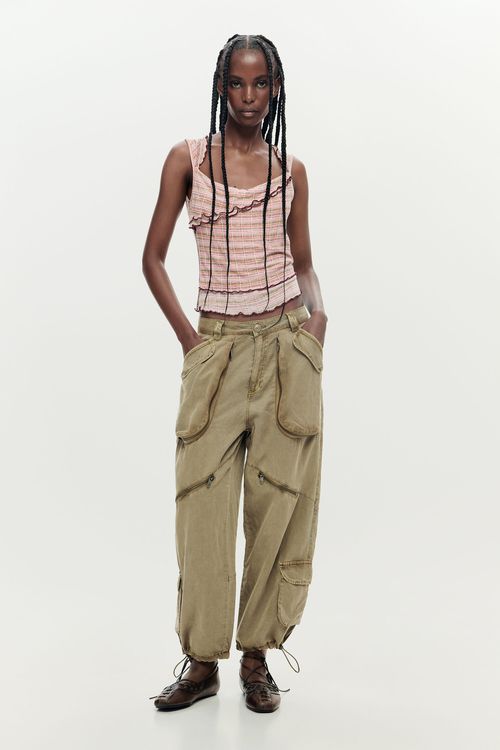 Gradient capri pant