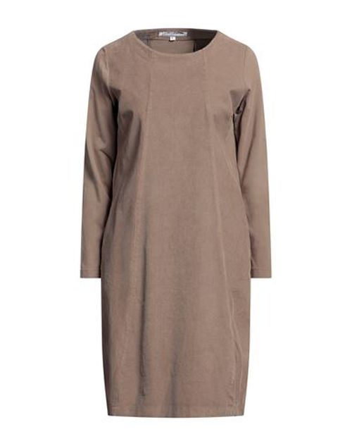 Woman Midi dress Khaki Size XS Cotton, Elastane