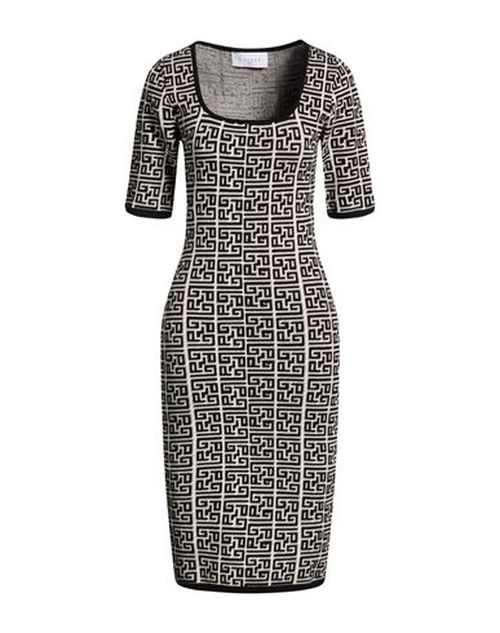 Woman Midi dress Black Size 1 Polyamide, Viscose, Polyester