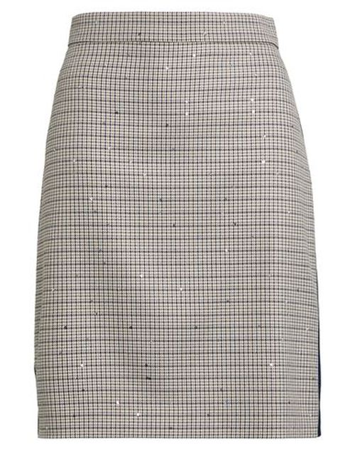 Woman Mini skirt Light grey Size 4 Viscose, Polyester, Elastane, Metal