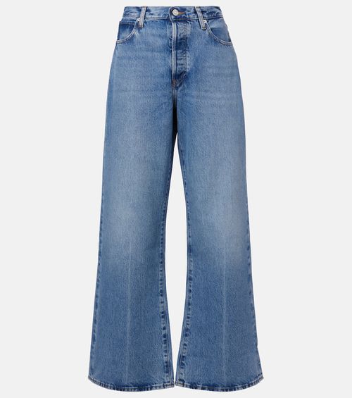 Loose mid-rise wide-leg jeans