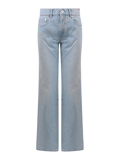 Flared five pockets baggy jeans