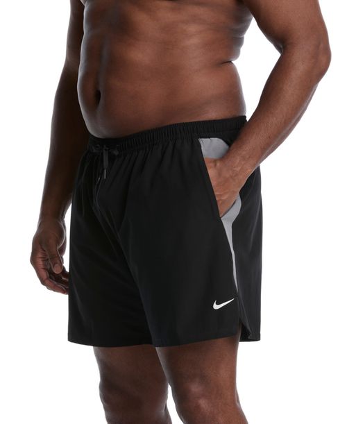 "Men's Contend Essential Big & Tall 7"" Volley Swim Shorts - Black"