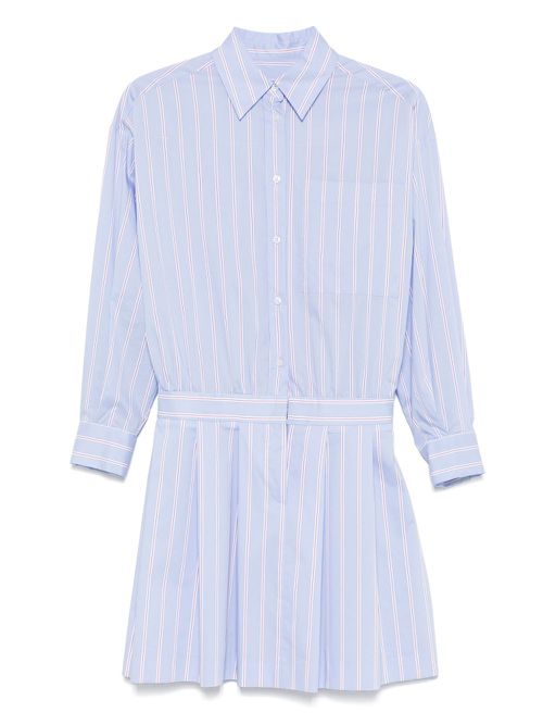 Manuel Ritz striped mini shirt dress - Blue