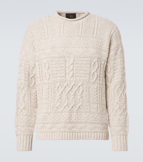 Cotton and linen sweater
