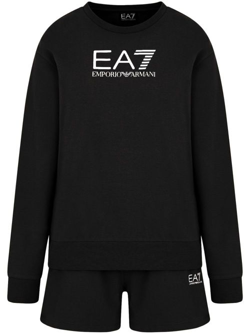 Logo-print track shorts - Black