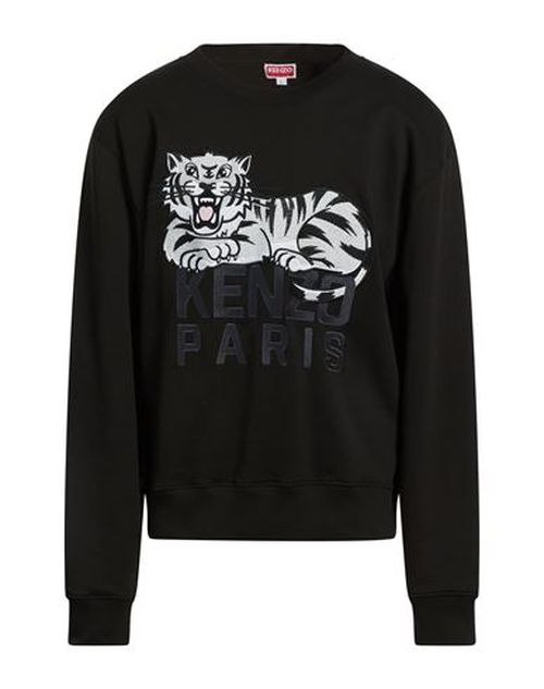 Man Sweatshirt Black Size L Cotton, Elastane, Lyocell