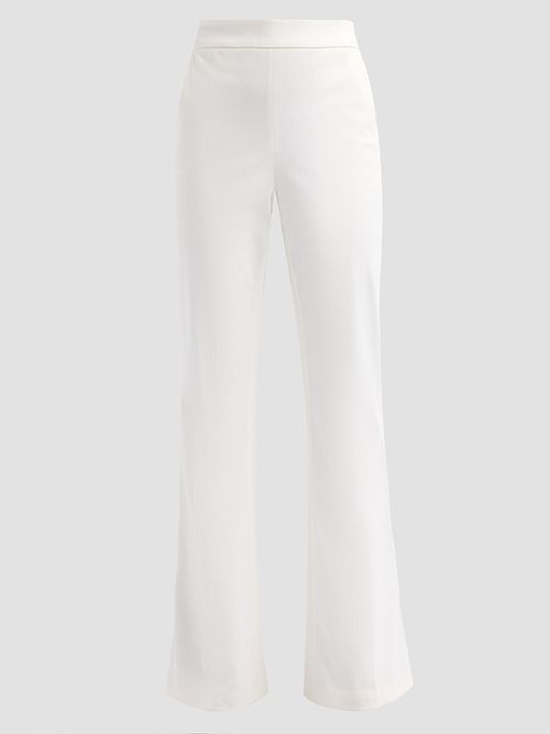 Women's Gia Cotton-Blend Kick-Flare Pants - Ivory
