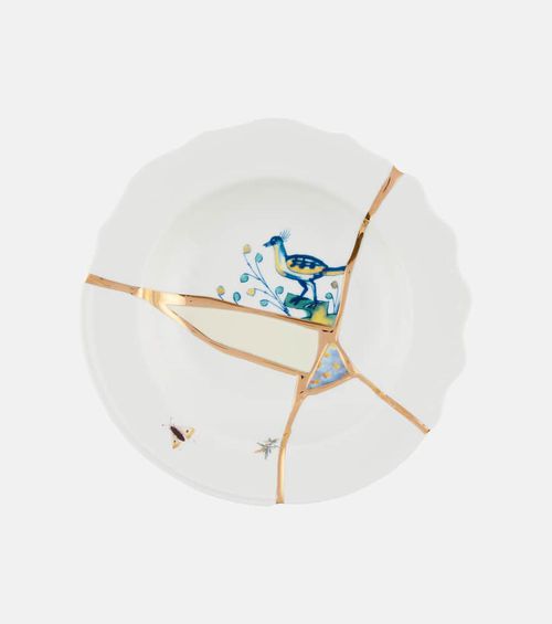 Kintsugi soup plate by Marcantonio Raimondi Malerba