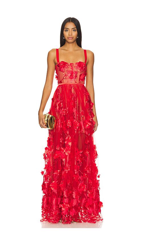 Bronx Banco x REVOLVE Anastasia Maxi Dress in Red. - XL also in L, M